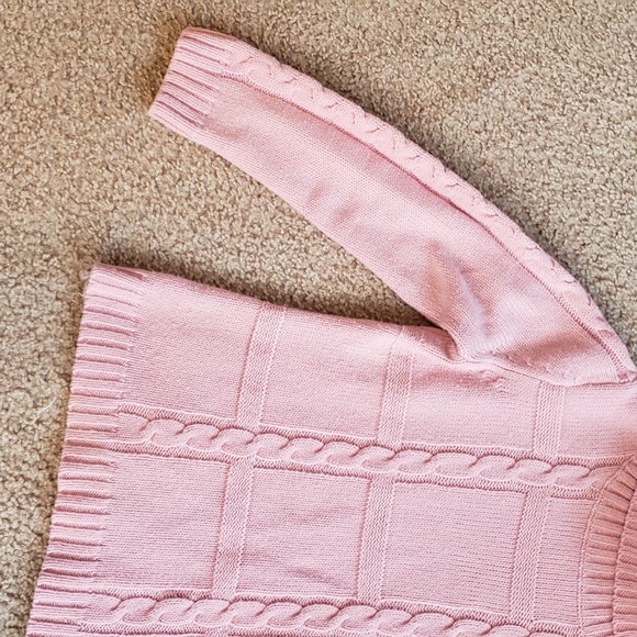 x2 Beautiful Braided Pink Cozy Women's Sweater - Picture 5 of 15